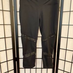 Ideology Women’s Black Mesh Leggings, Size M